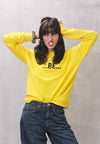 CREW NECK NUDE_ Jaune soleil