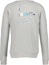 PRINTED CREW NECK _Pearl gray