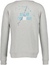 PRINTED CREW NECK _Pearl gray